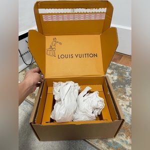 EUC Size Small Louis Vuitton Signature Paper Packaging Box 12”X 8.75” X 6”